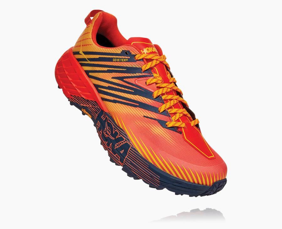 Pánske Trail Tenisky Hoka One One Lacno - Speedgoat 4 Gore-Tex - Červené 27981-MZDJ